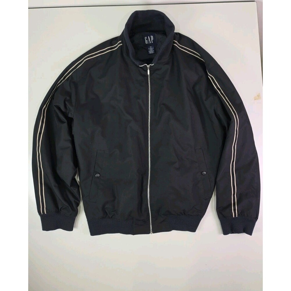 Vtg Gap Soft Shell Jacket 2001 XXL Y2K Track Windbreaker Bomber Jacket Striped